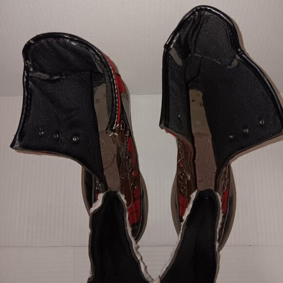 HOTKISS PLAID PRINT FAUX FUR BOOTS - Picture 3 of 13